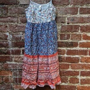 Boho spaghetti strap dress